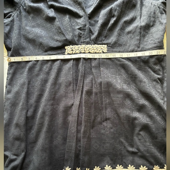 Anthropologie | Navy Embroidered Boho Dress | XL (Estimated) - Picture 5 of 15